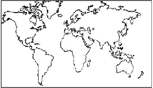 mapa del  món